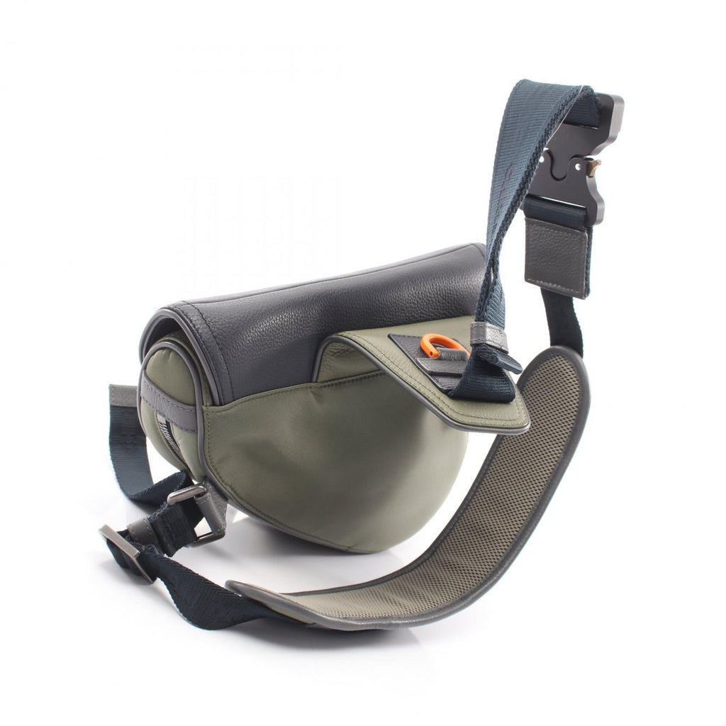 DIOR Dior Dior × Sacai Saddle Waist Bag Body Bag Khaki/Gray Nylon×leather image 2