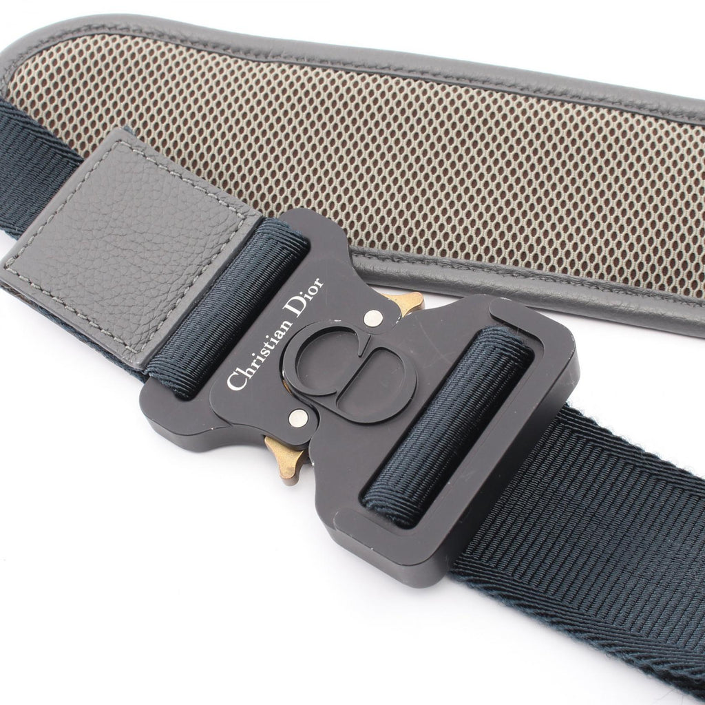 DIOR Dior Dior × Sacai Saddle Waist Bag Body Bag Khaki/Gray Nylon×leather image 7