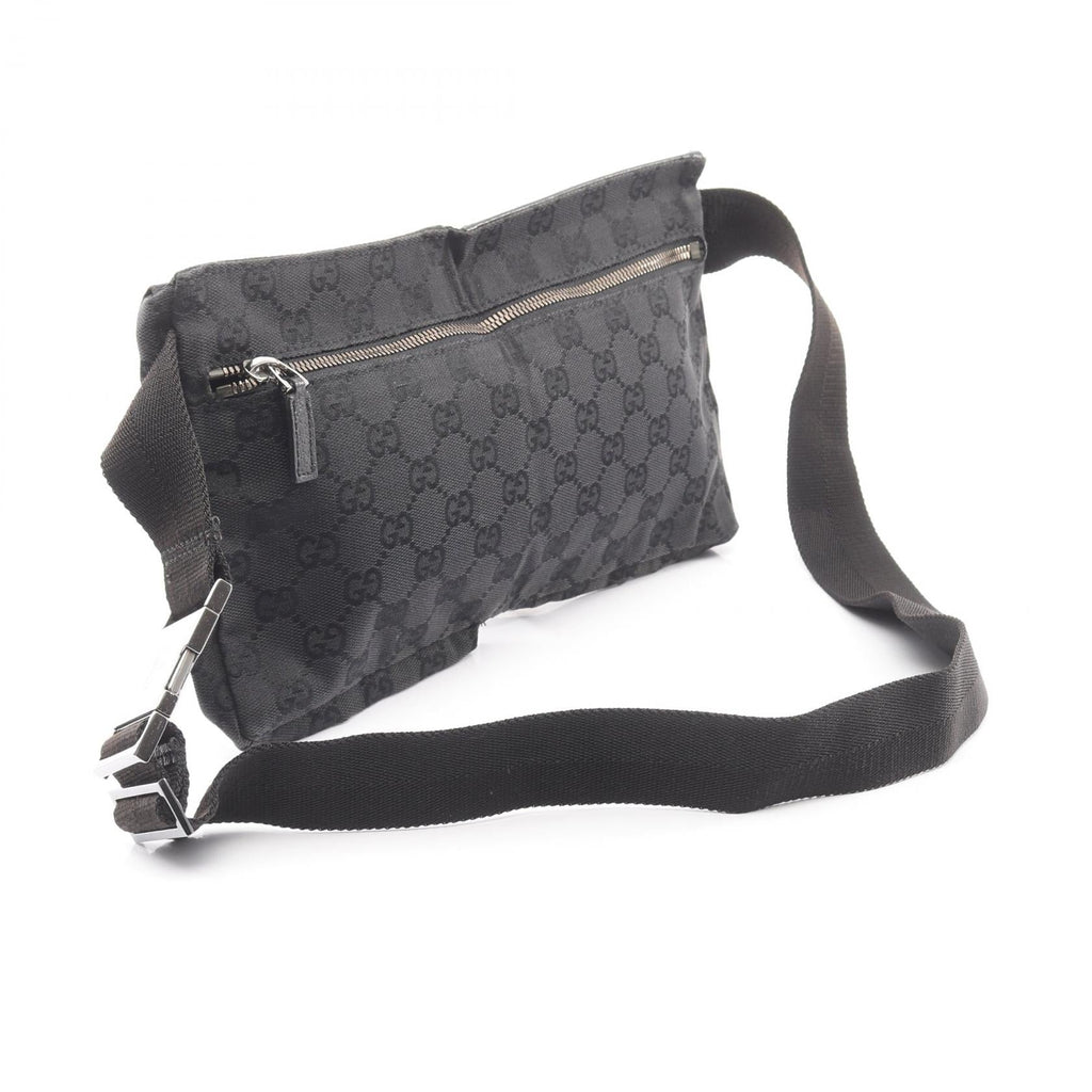 GUCCI Gucci Gg Canvas Waist Bag Body Bag Black Canvas×leather 28566 image 2