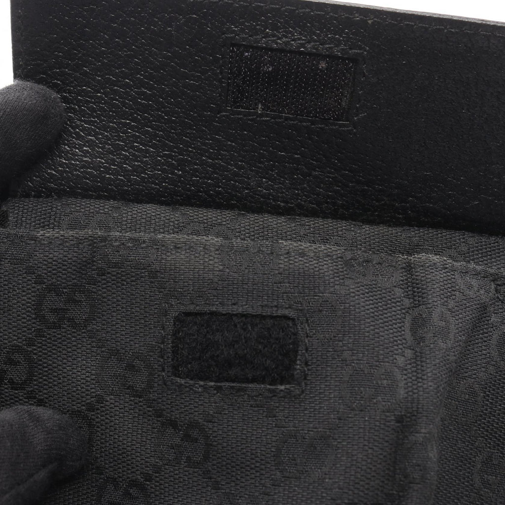 GUCCI Gucci Gg Canvas Waist Bag Body Bag Black Canvas×leather 28566 image 5