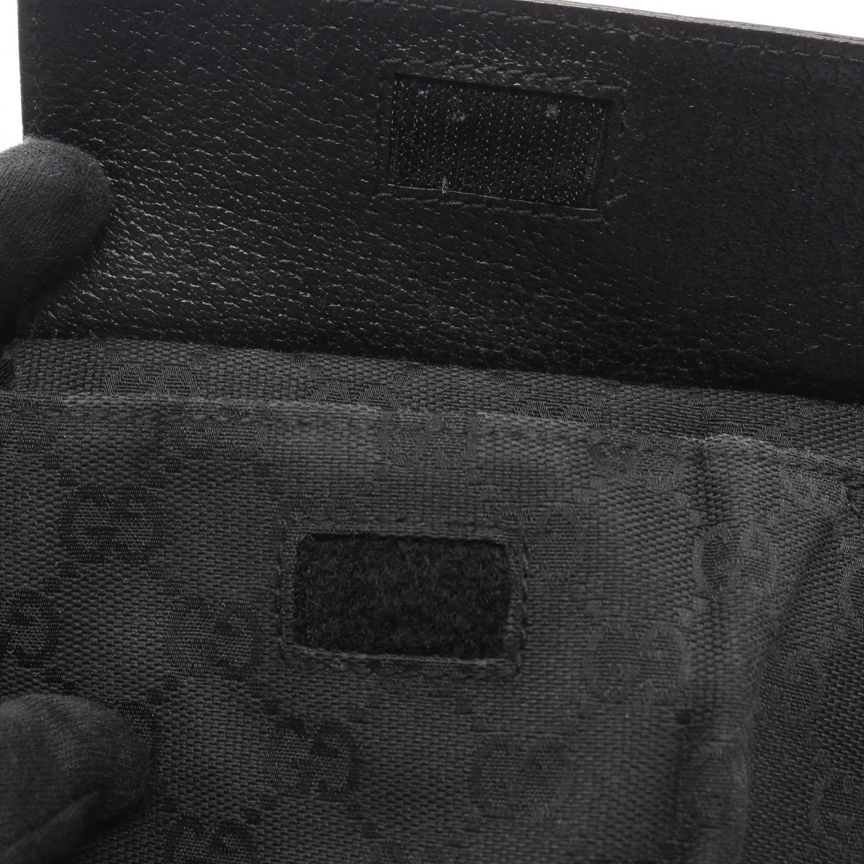 GUCCI Gucci Gg Canvas Waist Bag Body Bag Black Canvas×leather 28566 image 5