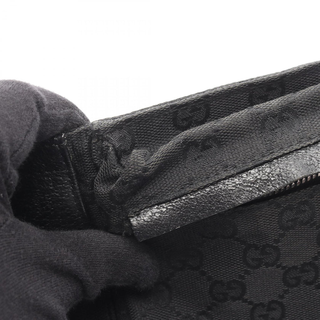 GUCCI Gucci Gg Canvas Waist Bag Body Bag Black Canvas×leather 28566 image 6