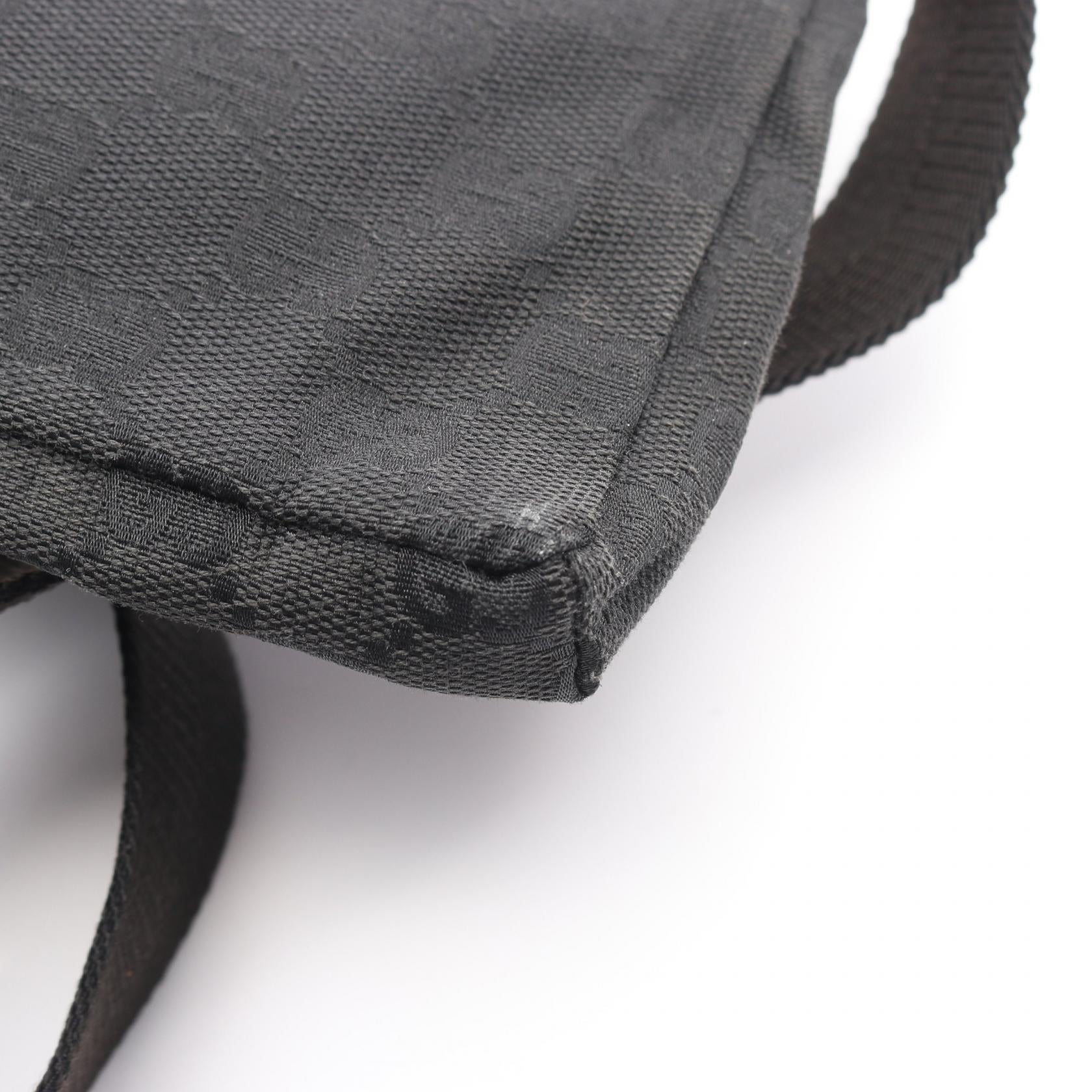 GUCCI Gucci Gg Canvas Waist Bag Body Bag Black Canvas×leather 28566 image 7