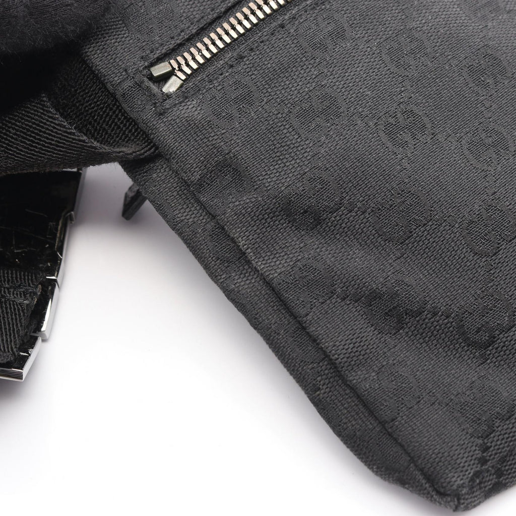 GUCCI Gucci Gg Canvas Waist Bag Body Bag Black Canvas×leather 28566 image 8