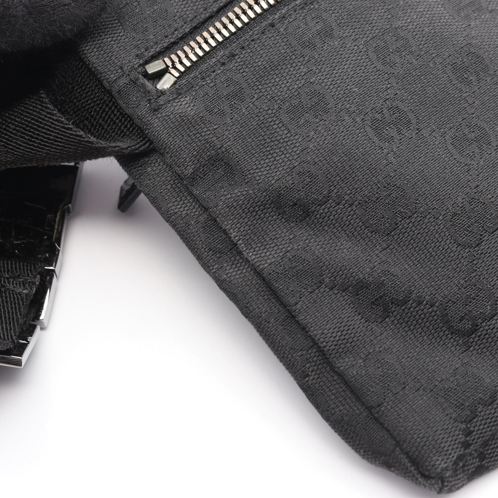 GUCCI Gucci Gg Canvas Waist Bag Body Bag Black Canvas×leather 28566 image 8