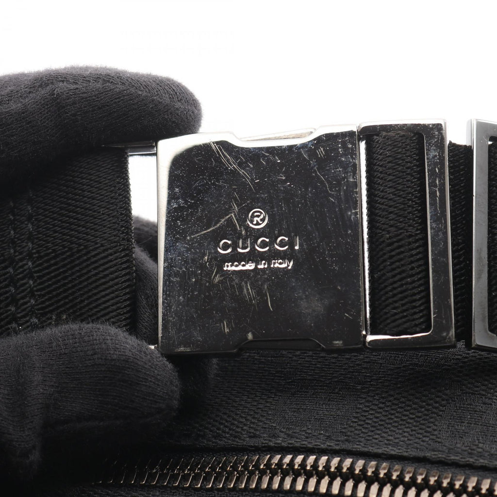 GUCCI Gucci Gg Canvas Waist Bag Body Bag Black Canvas×leather 28566 image 9