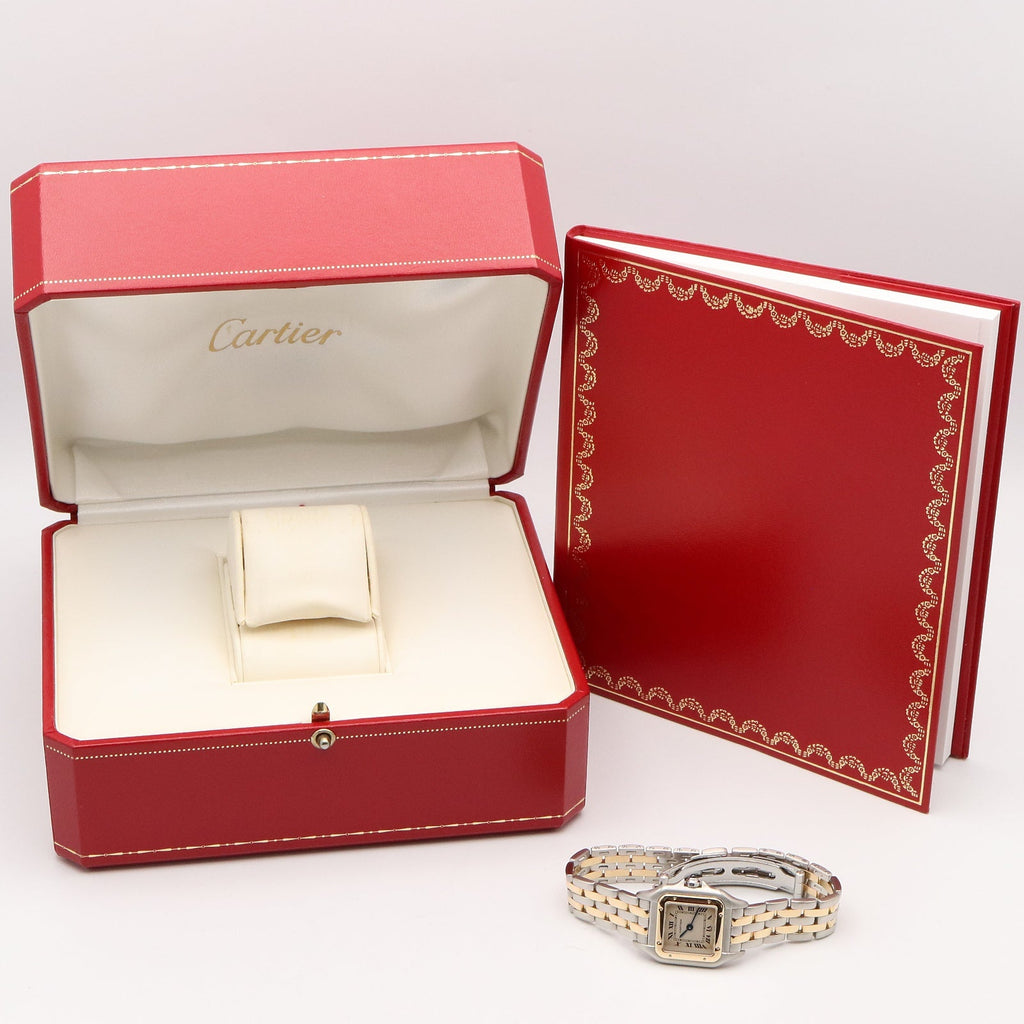 CARTIER Cartier Panthere Sm 2 Row Wrist Watch Beige K18 (yellow Gold)×stainless Steel W25029b6 image 10