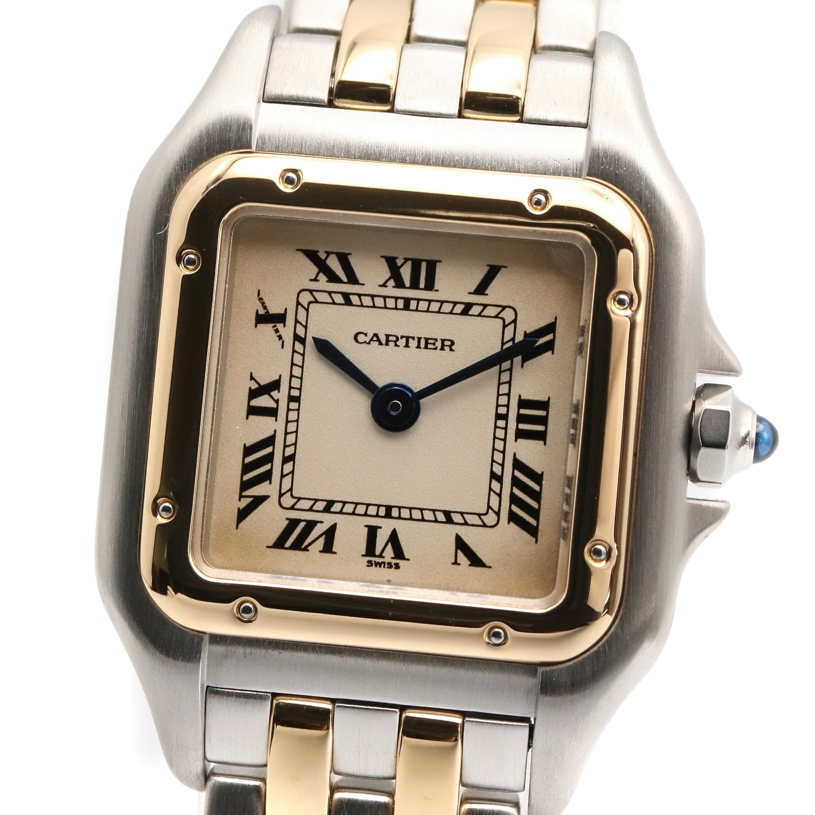 CARTIER Cartier Panthere Sm 2 Row Wrist Watch Beige K18 (yellow Gold)×stainless Steel W25029b6 image 3