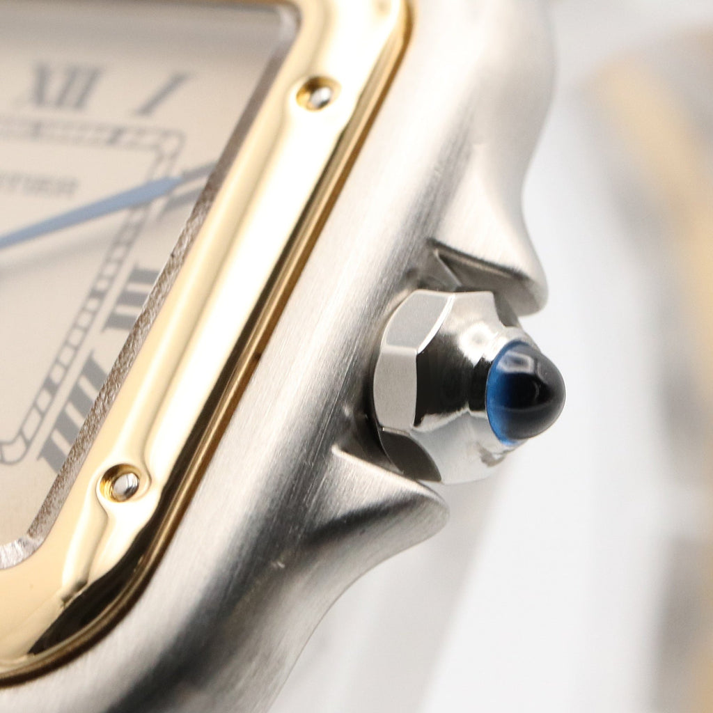 CARTIER Cartier Panthere Sm 2 Row Wrist Watch Beige K18 (yellow Gold)×stainless Steel W25029b6 image 6