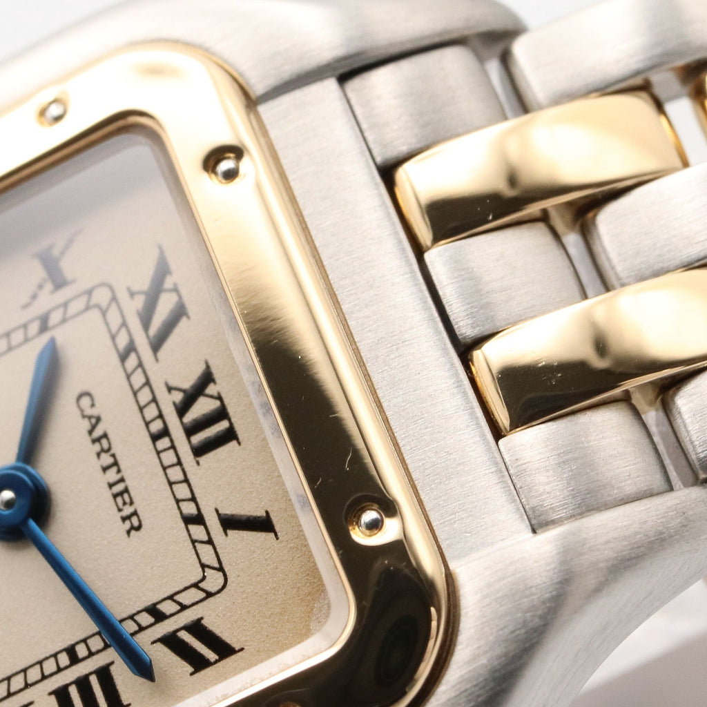 CARTIER Cartier Panthere Sm 2 Row Wrist Watch Beige K18 (yellow Gold)×stainless Steel W25029b6 image 13