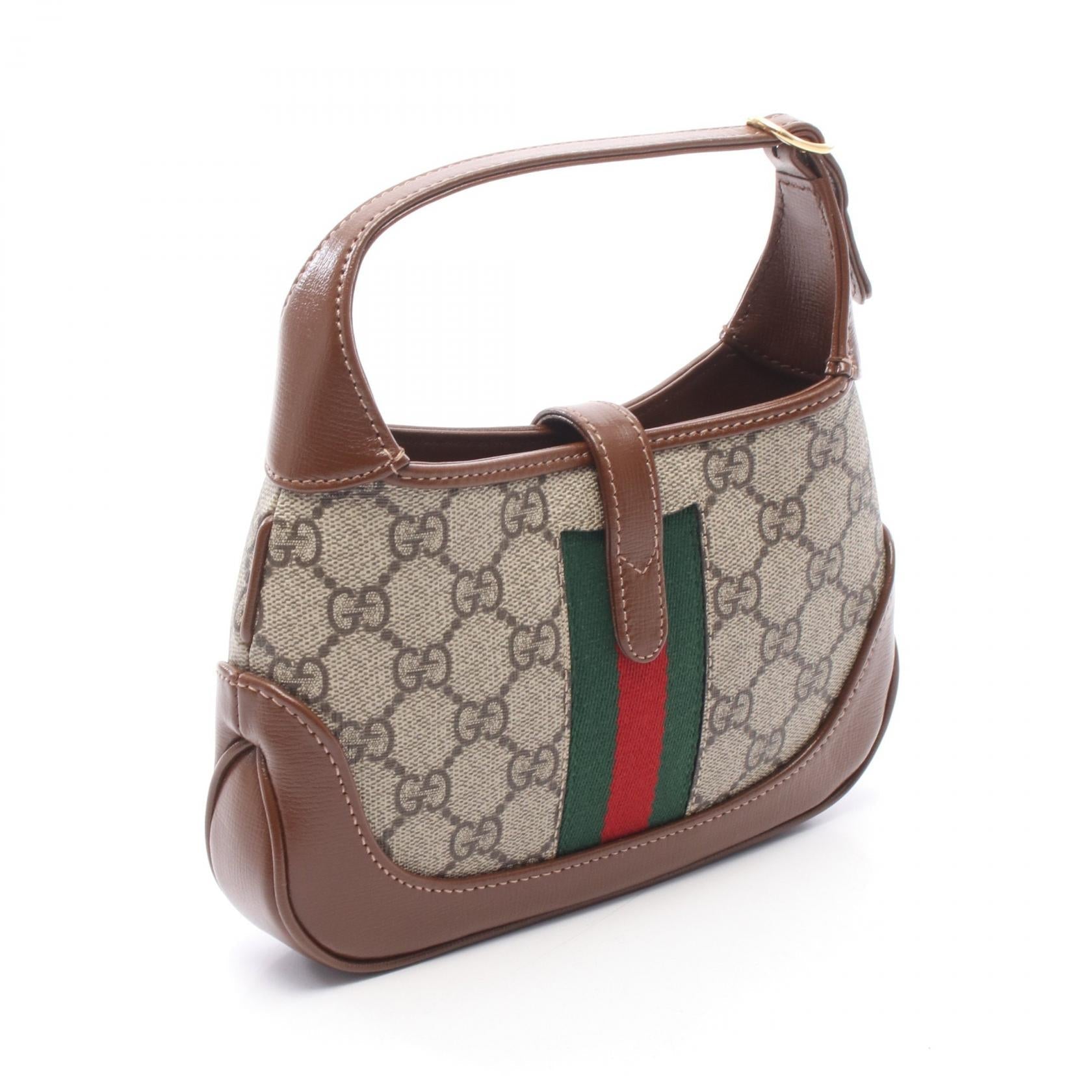 GUCCI Gucci Jackie 1961 Gg Supreme 2way Handbag Beige/Brown/Multicolor Pvc Coated Canvas×leather 637092 image 2