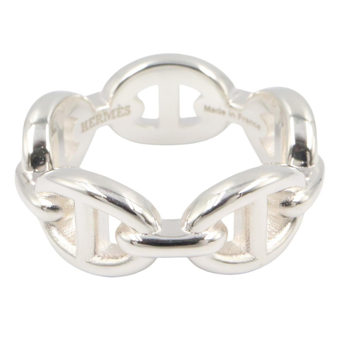 HERMES Hermes Enchainee Ring Pm Silver925 Preowned Unisex Us Size 4.75 #49 image 2