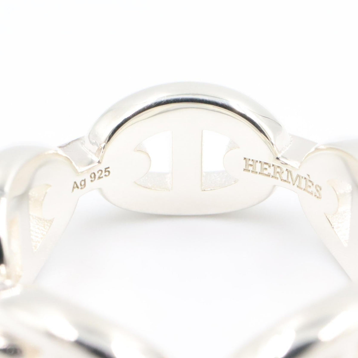 HERMES Hermes Enchainee Ring Pm Silver925 Preowned Unisex Us Size 4.75 #49 image 3