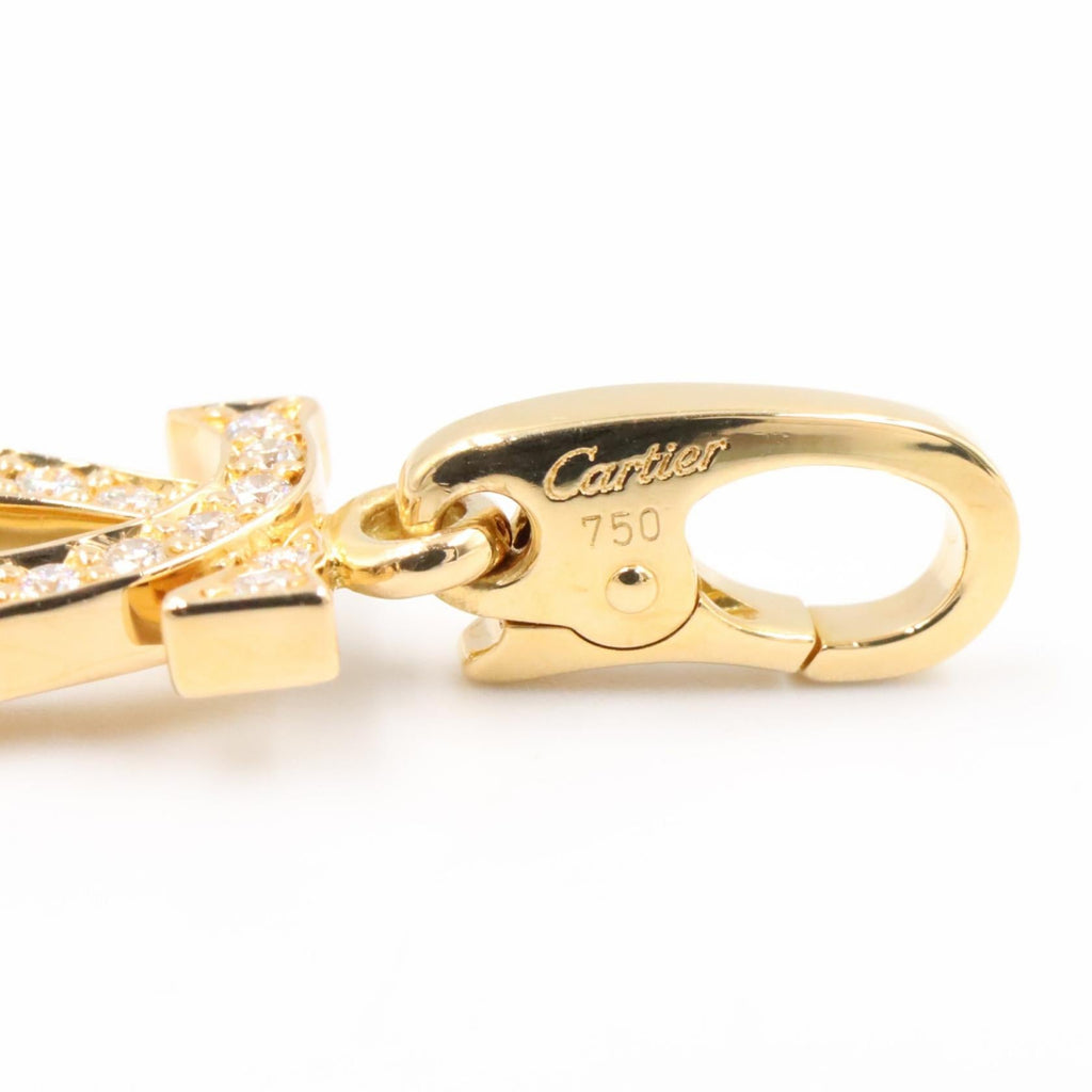 CARTIER Cartier 2c Diamond Charm Charm Gold/Clear K18 (yellow Gold)×diamond image 4