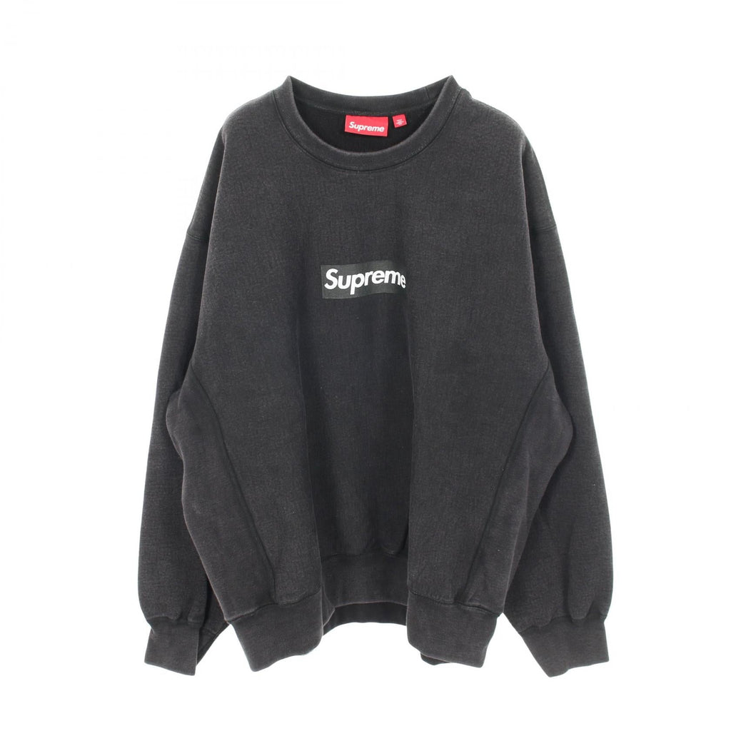 SUPREME Supreme Washed Box Sweatshirt Black 25 Stainless Steel Sweat Gray Cotton image 1