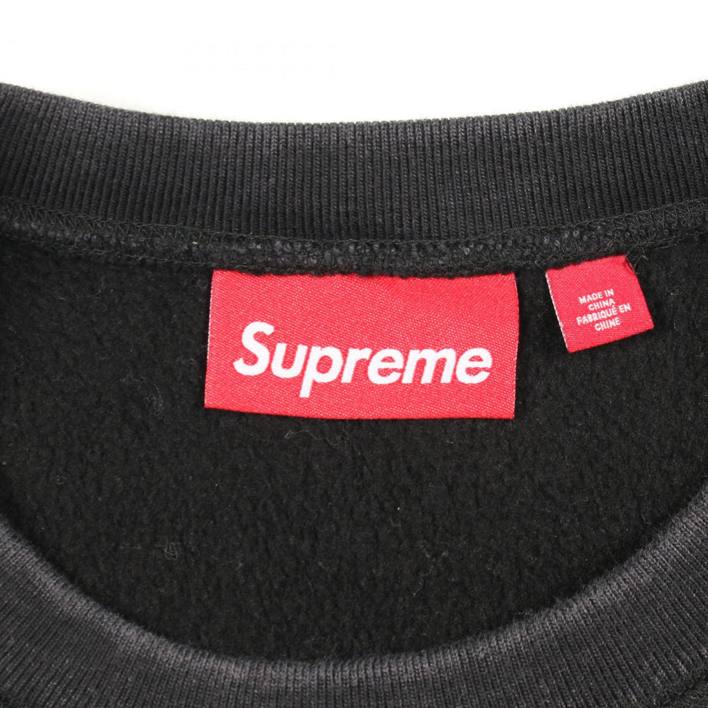 SUPREME Supreme Washed Box Sweatshirt Black 25 Stainless Steel Sweat Gray Cotton image 3