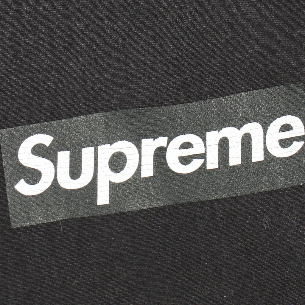 SUPREME Supreme Washed Box Sweatshirt Black 25 Stainless Steel Sweat Gray Cotton image 6