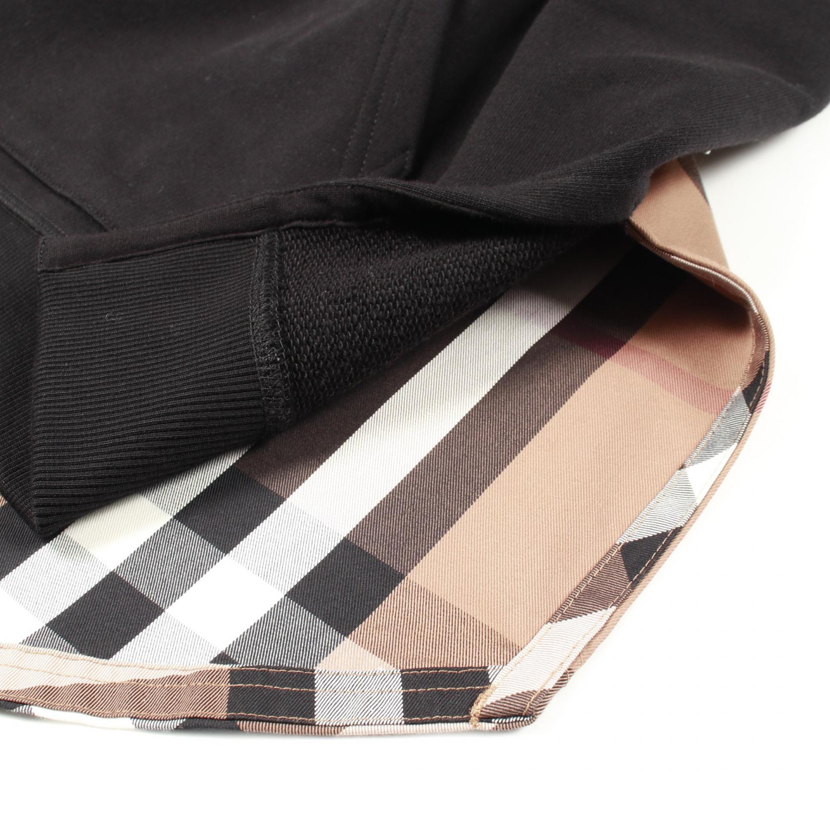 BURBERRY Burberry Nova Check Hoodie Black/Multicolor Cotton image 6