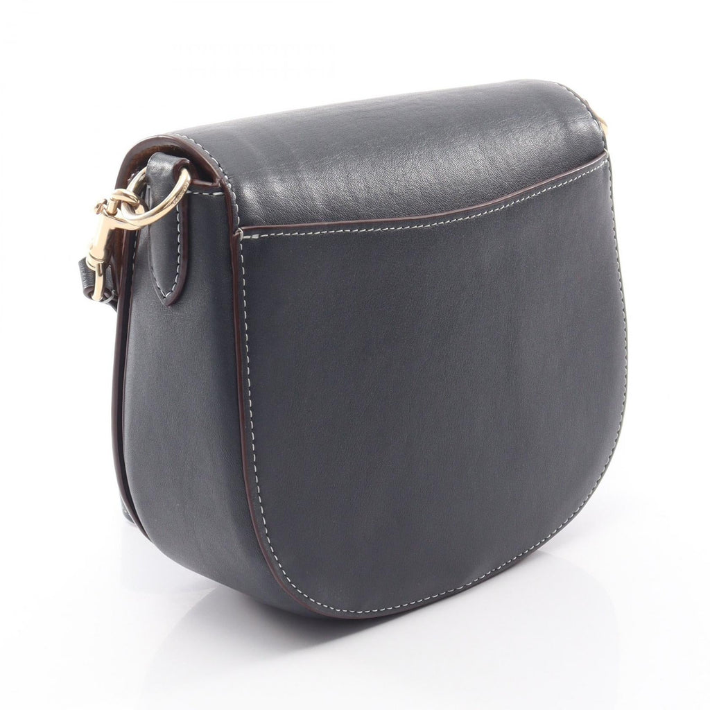 COACH Coach Morgan Saddle Bag Signature Shoulder Bag Navy Leather×canvas Ch143 image 2
