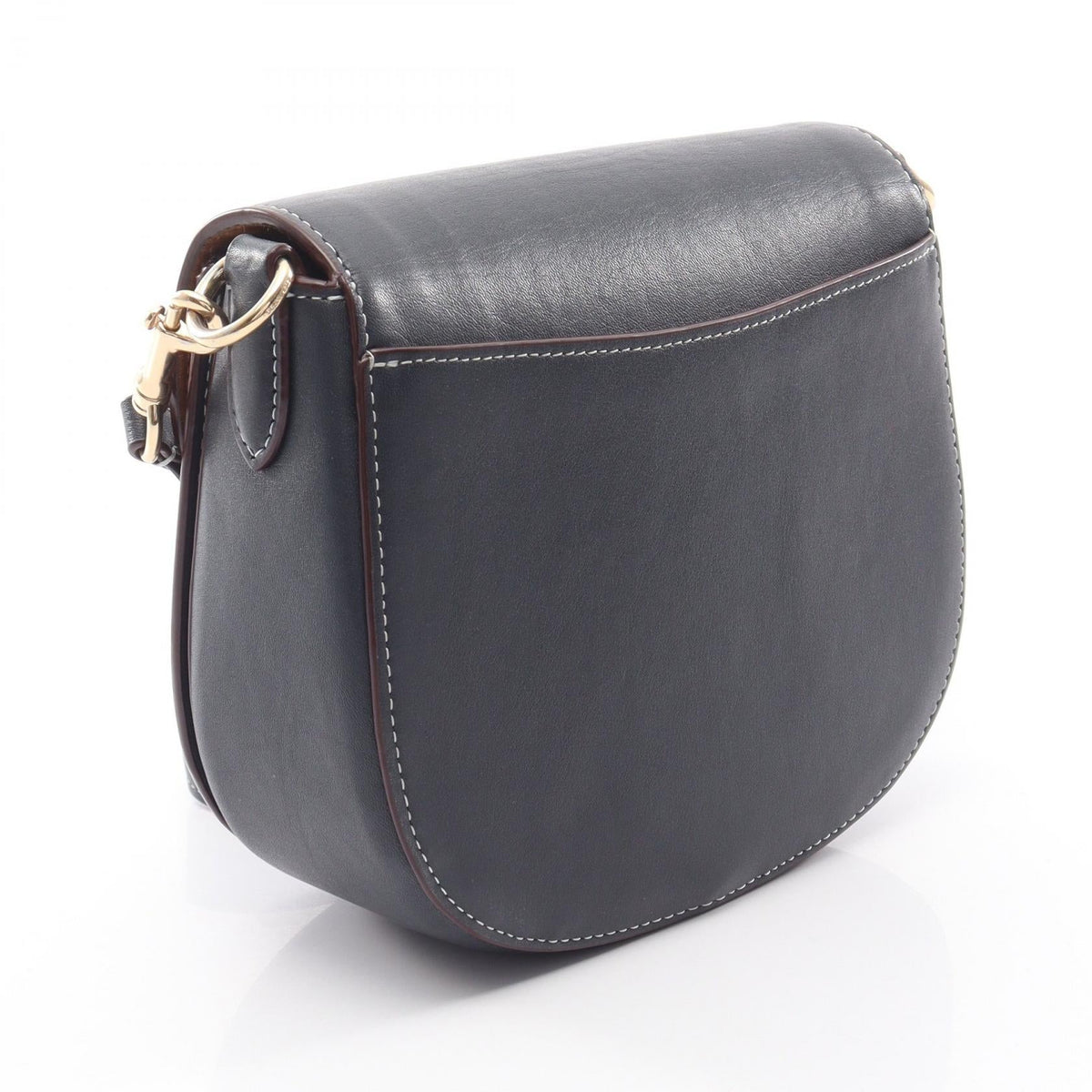 COACH Coach Morgan Saddle Bag Signature Shoulder Bag Navy Leather×canvas Ch143 image 2