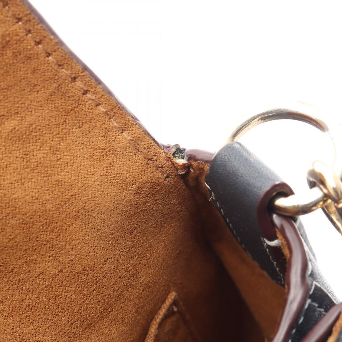 COACH Coach Morgan Saddle Bag Signature Shoulder Bag Navy Leather×canvas Ch143 image 5