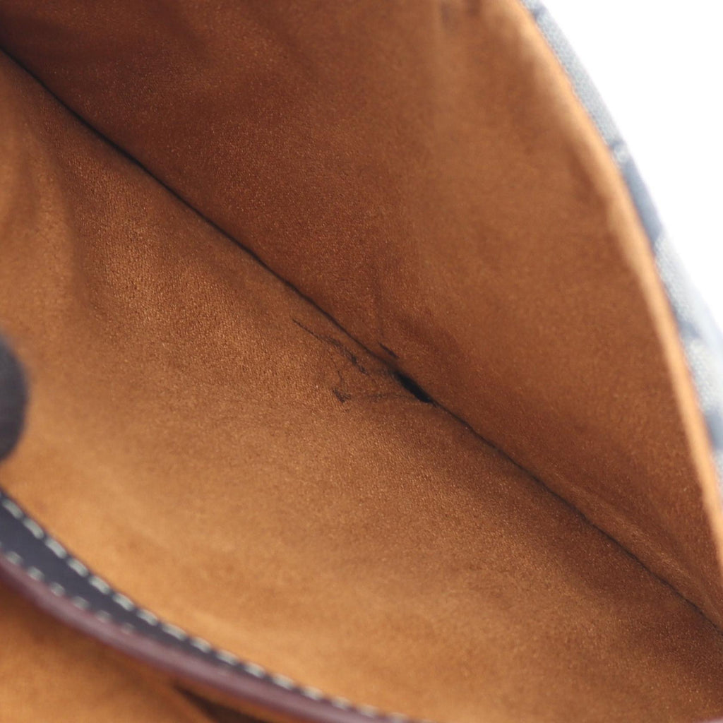COACH Coach Morgan Saddle Bag Signature Shoulder Bag Navy Leather×canvas Ch143 image 9
