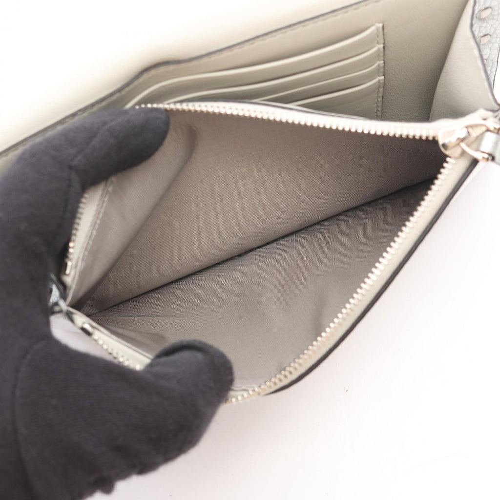 VALENTINO GARAVANI Valentino Garavani Rock Studs Shoulder Bag Silver Leather image 4