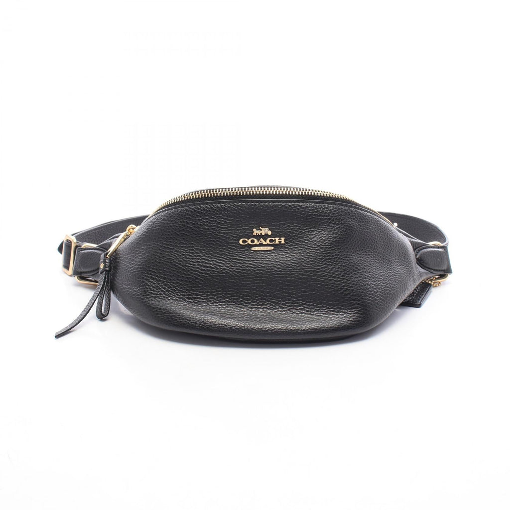 COACH Coach Waist Bag Body Bag Black Leather F48738 image 1
