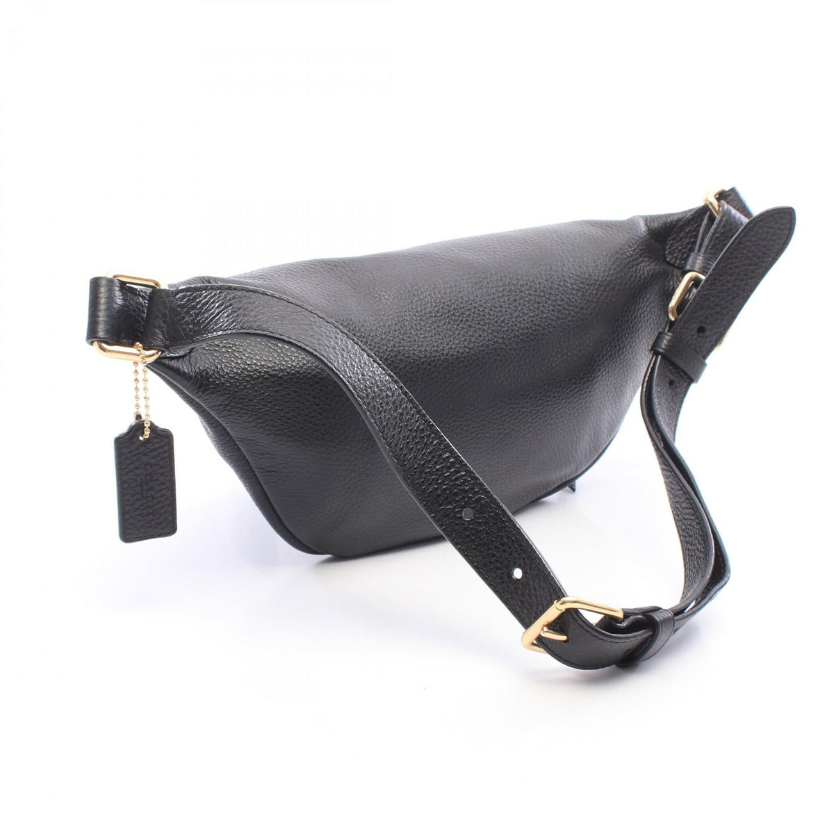COACH Coach Waist Bag Body Bag Black Leather F48738 image 2