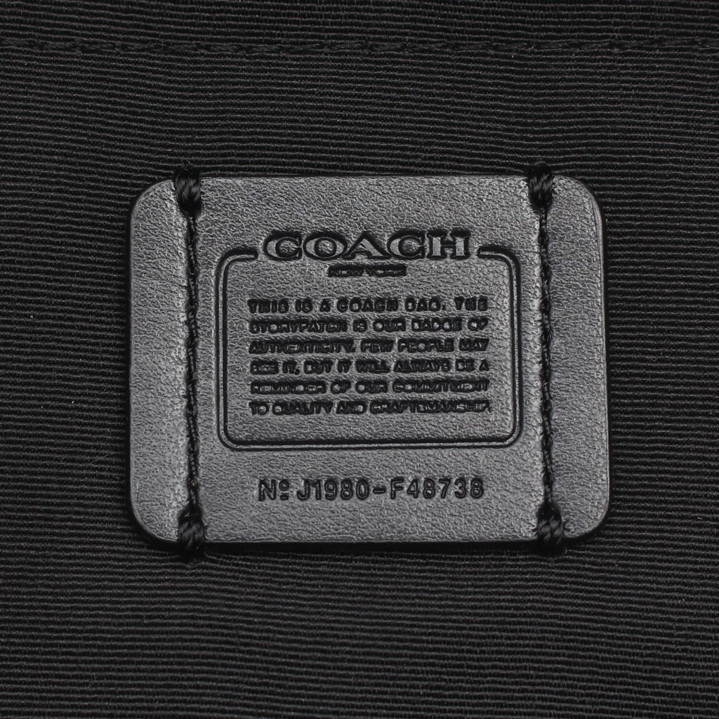 COACH Coach Waist Bag Body Bag Black Leather F48738 image 4