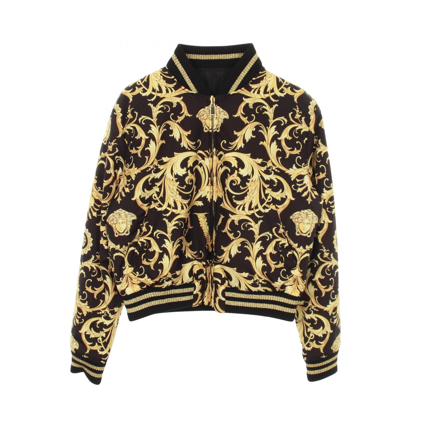 VERSACE Versace Blouson Black/Yellow Other×polyester image 1