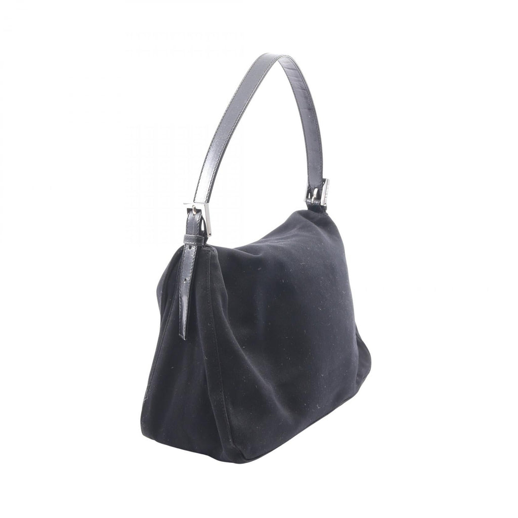 FENDI Fendi Mamma Bucket Shoulder Handbag Leather Fabric Black Shw Used Women image 2