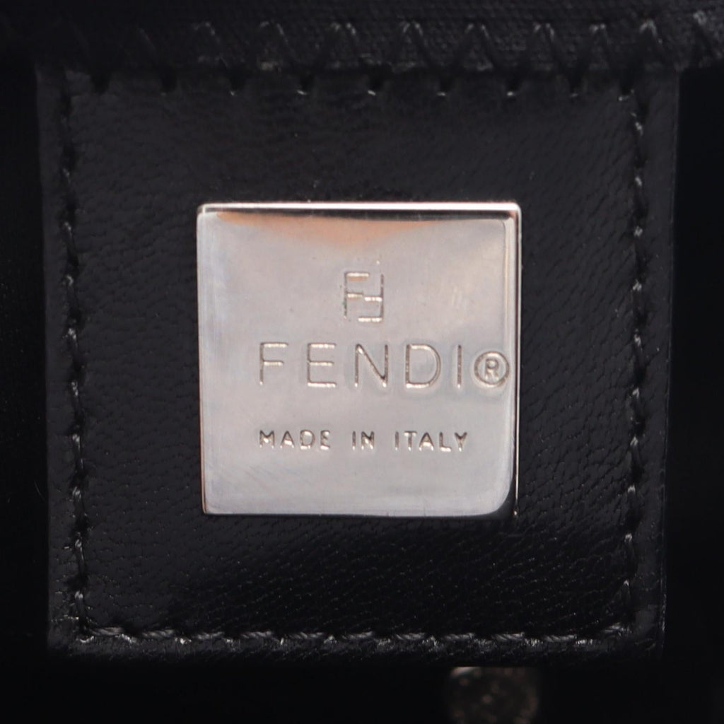 FENDI Fendi Mamma Bucket Shoulder Handbag Leather Fabric Black Shw Used Women image 4