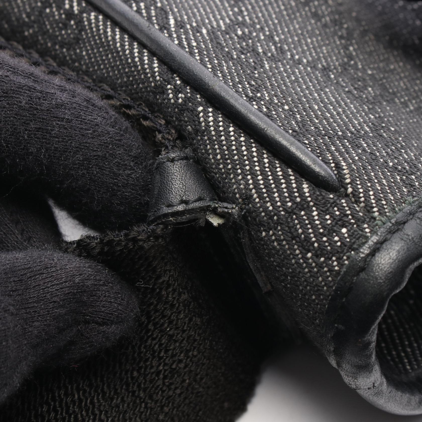 GUCCI Gucci Gg Denim Shoulder Bag Black Denim×leather 92732 image 11