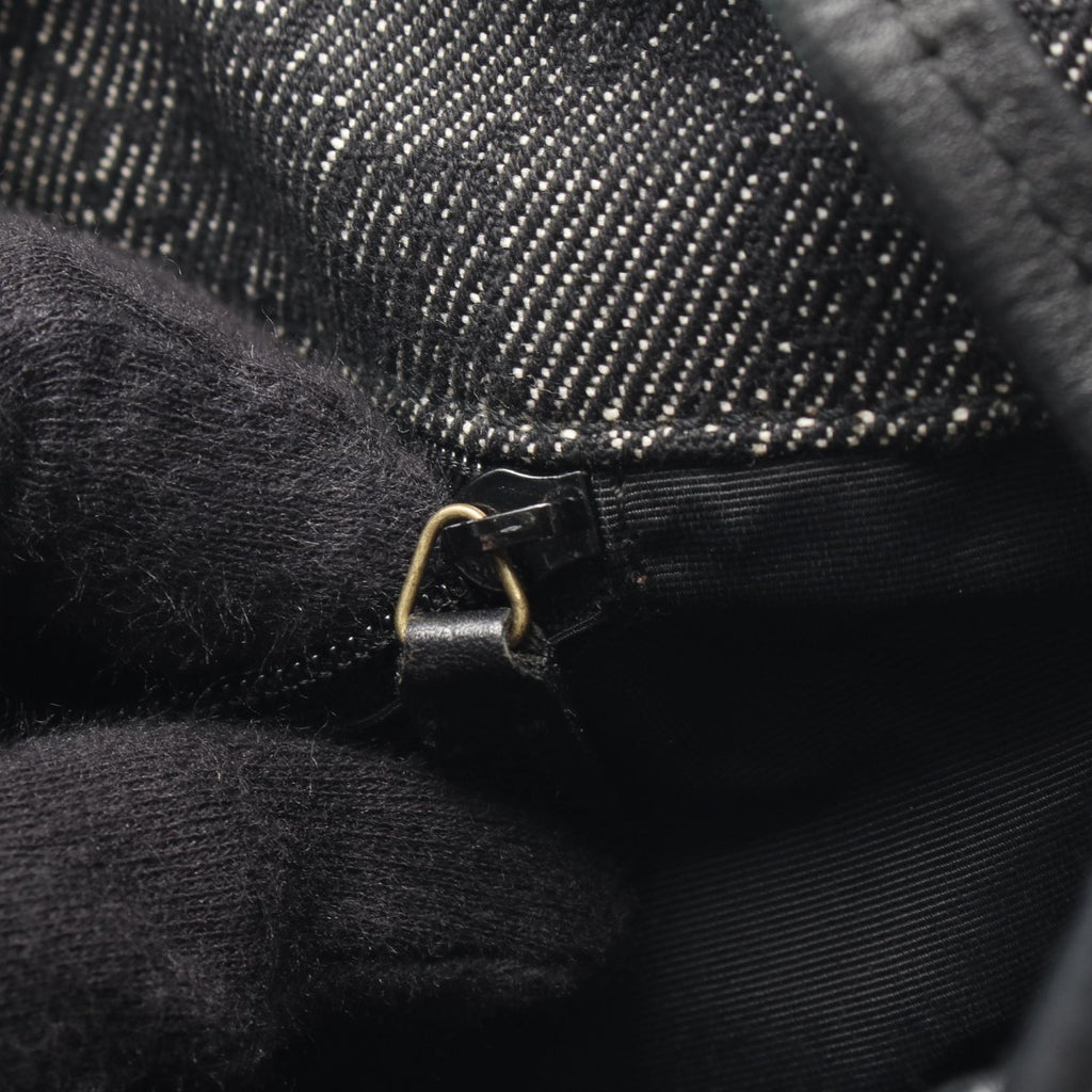 GUCCI Gucci Gg Denim Shoulder Bag Black Denim×leather 92732 image 5