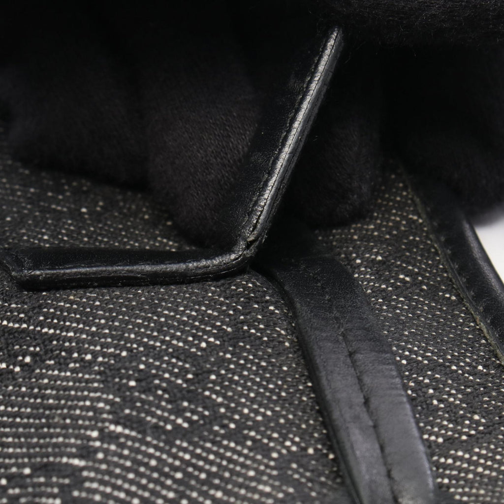 GUCCI Gucci Gg Denim Shoulder Bag Black Denim×leather 92732 image 8