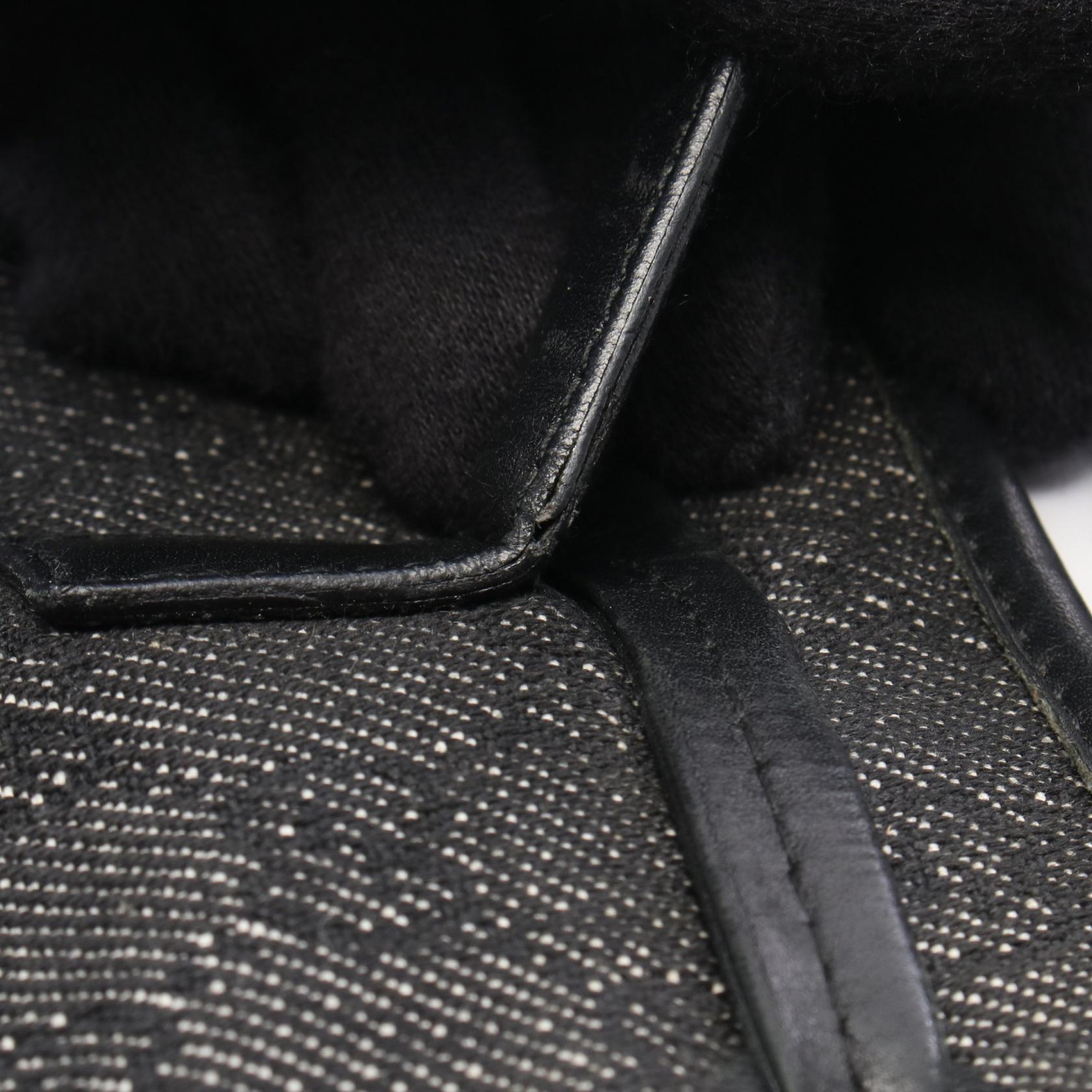 GUCCI Gucci Gg Denim Shoulder Bag Black Denim×leather 92732 image 8