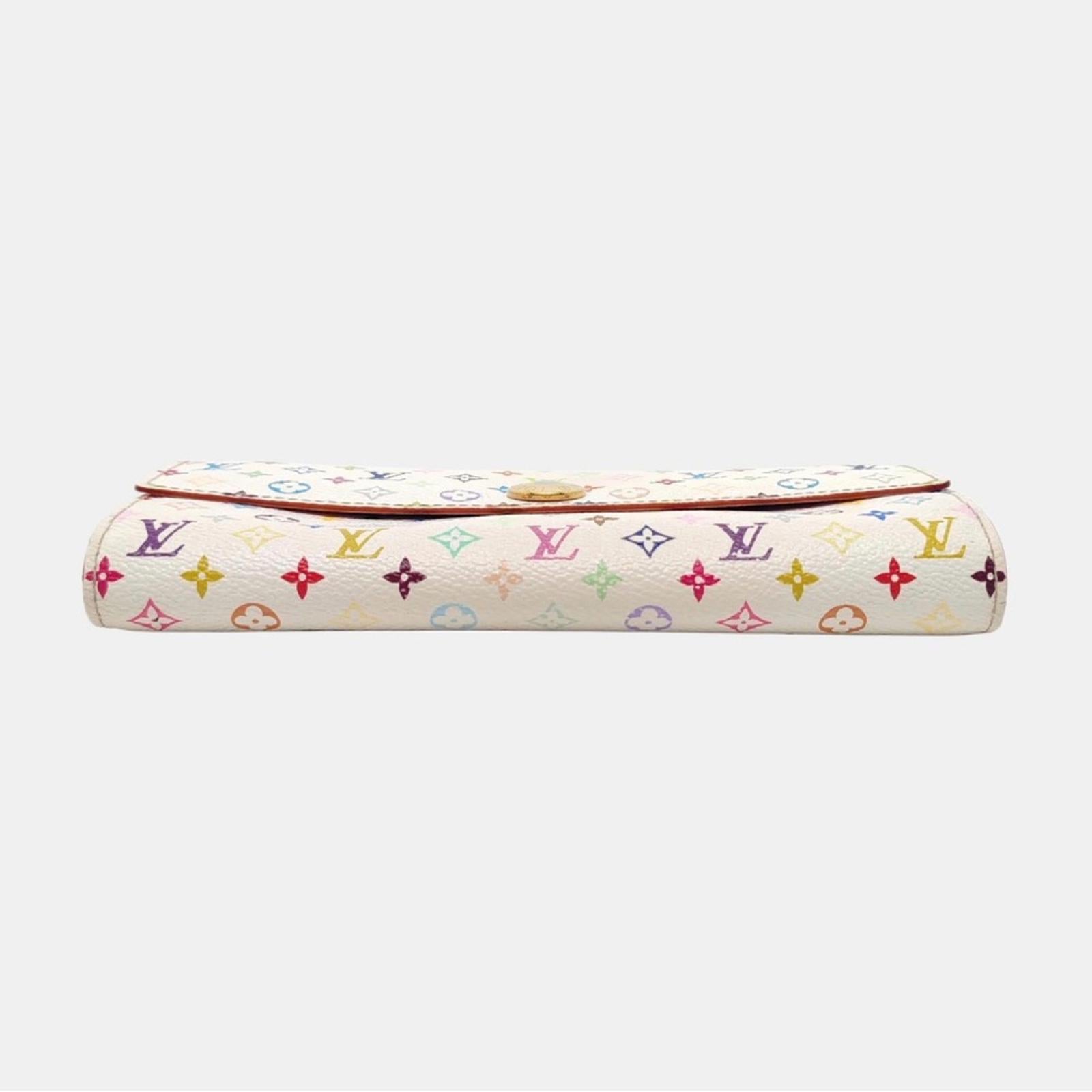 Louis Vuitton White Multicolor Monogram Sarah Wallet