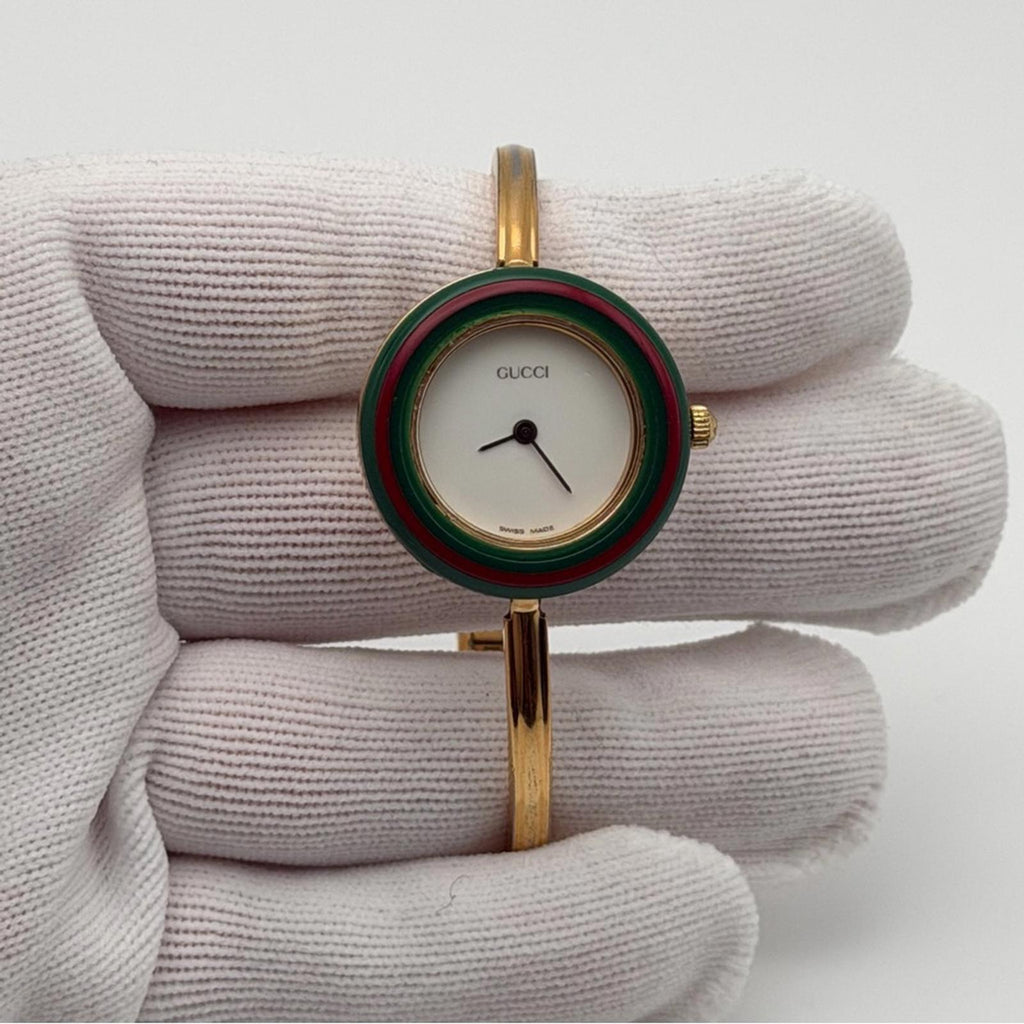 Vintage Gucci Change Bezel Bangle Watch – Full Set