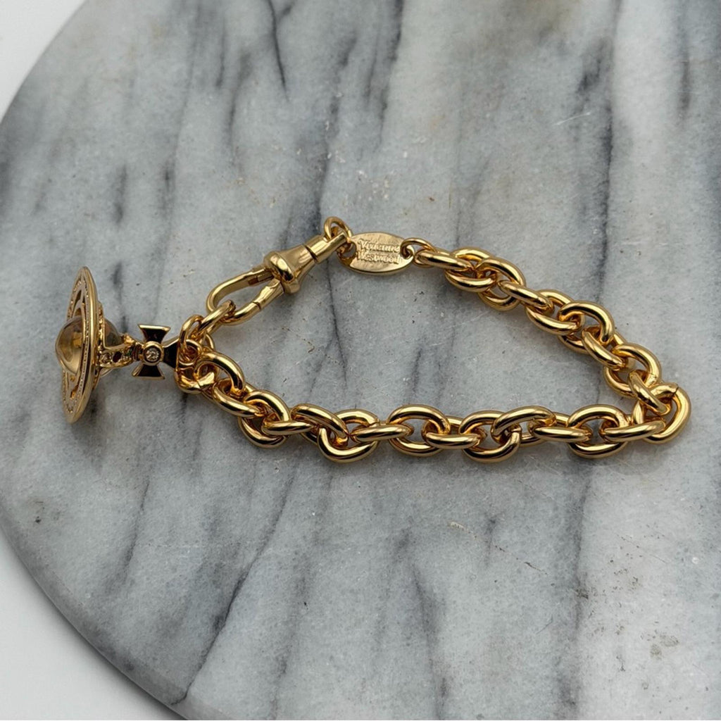 Vivienne Westwood Gold Petite Orb Bracelet