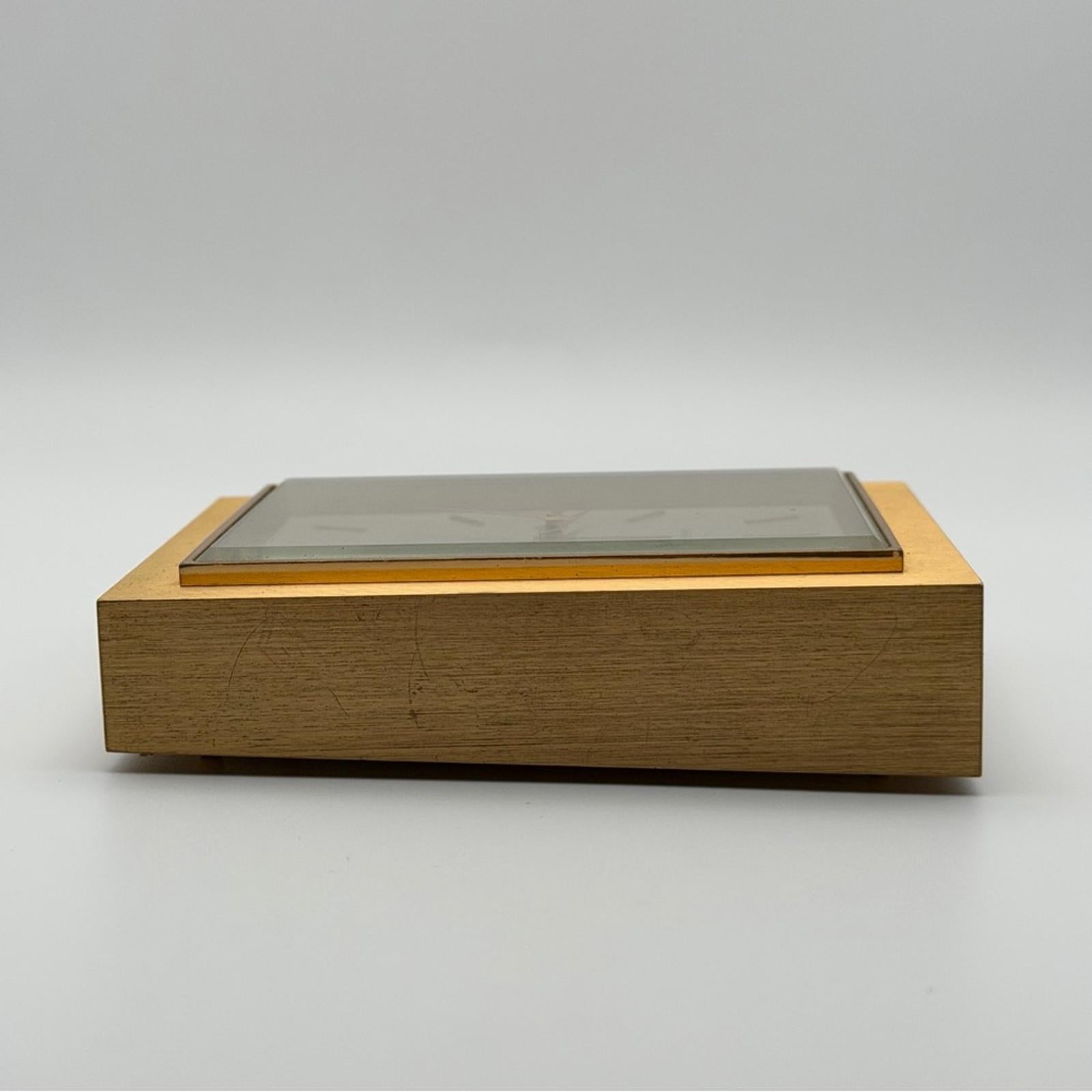 Gabriel Lucas Brass Desk Clock — Swiss Made