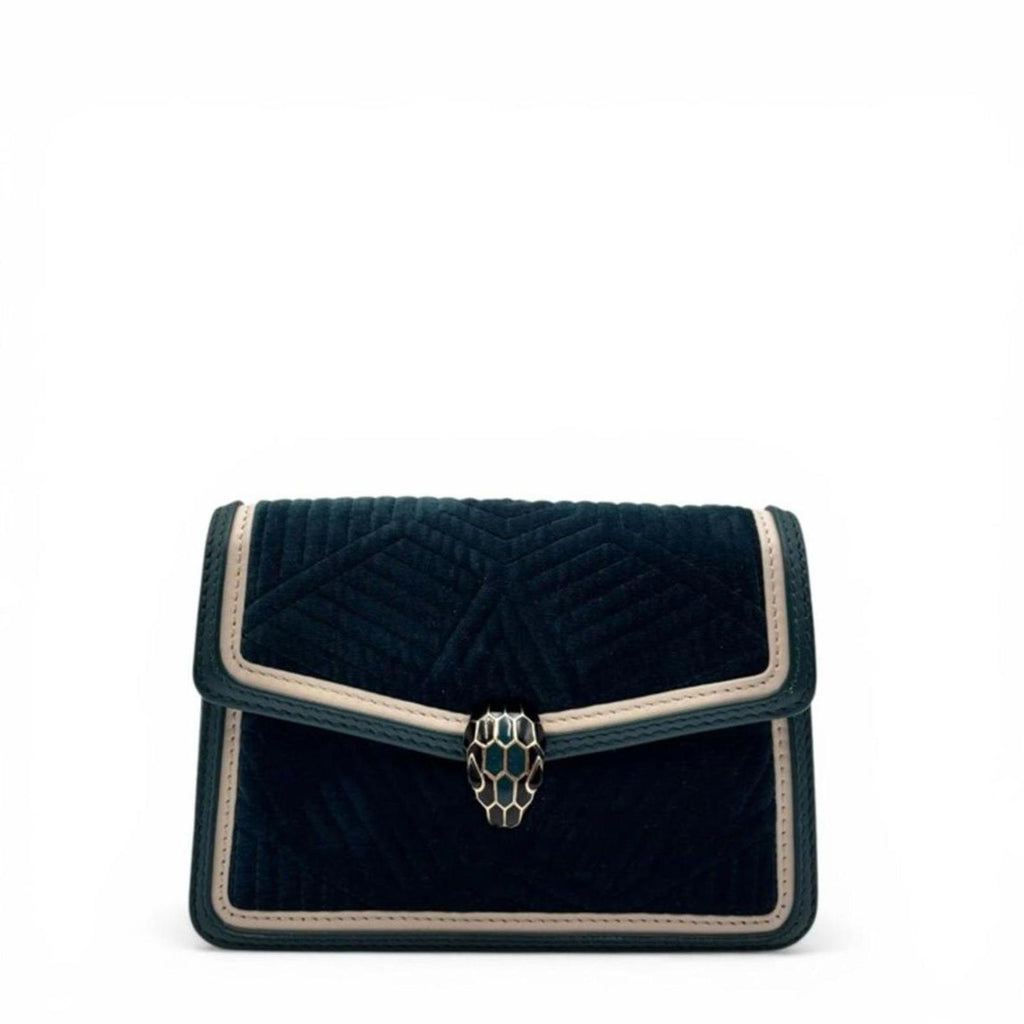 Bvlgari Serpenti Forever Velvet Chain Crossbody Bag