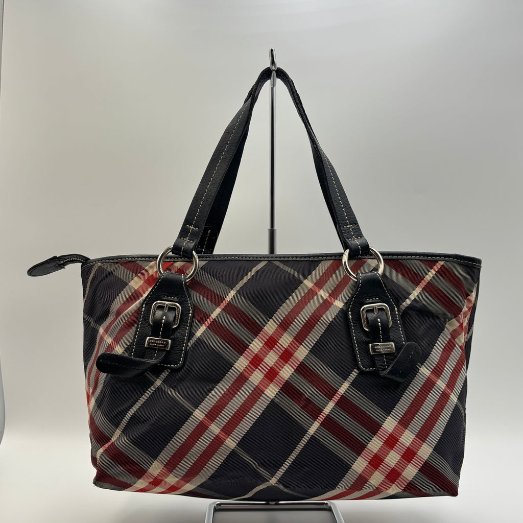 Burberry Blue Label Nova Check Nylon Tote Bag
