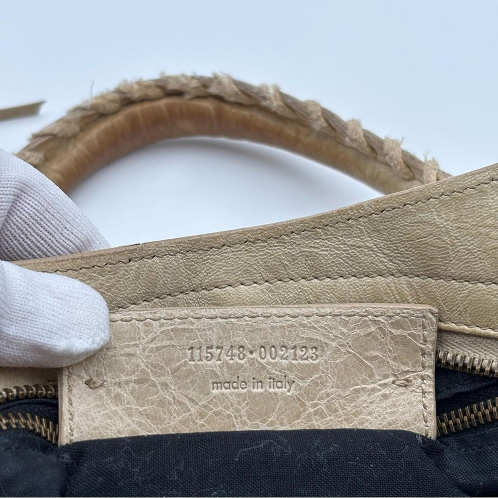 Balenciaga Classic City Parchemin Distressed Leather Vintage