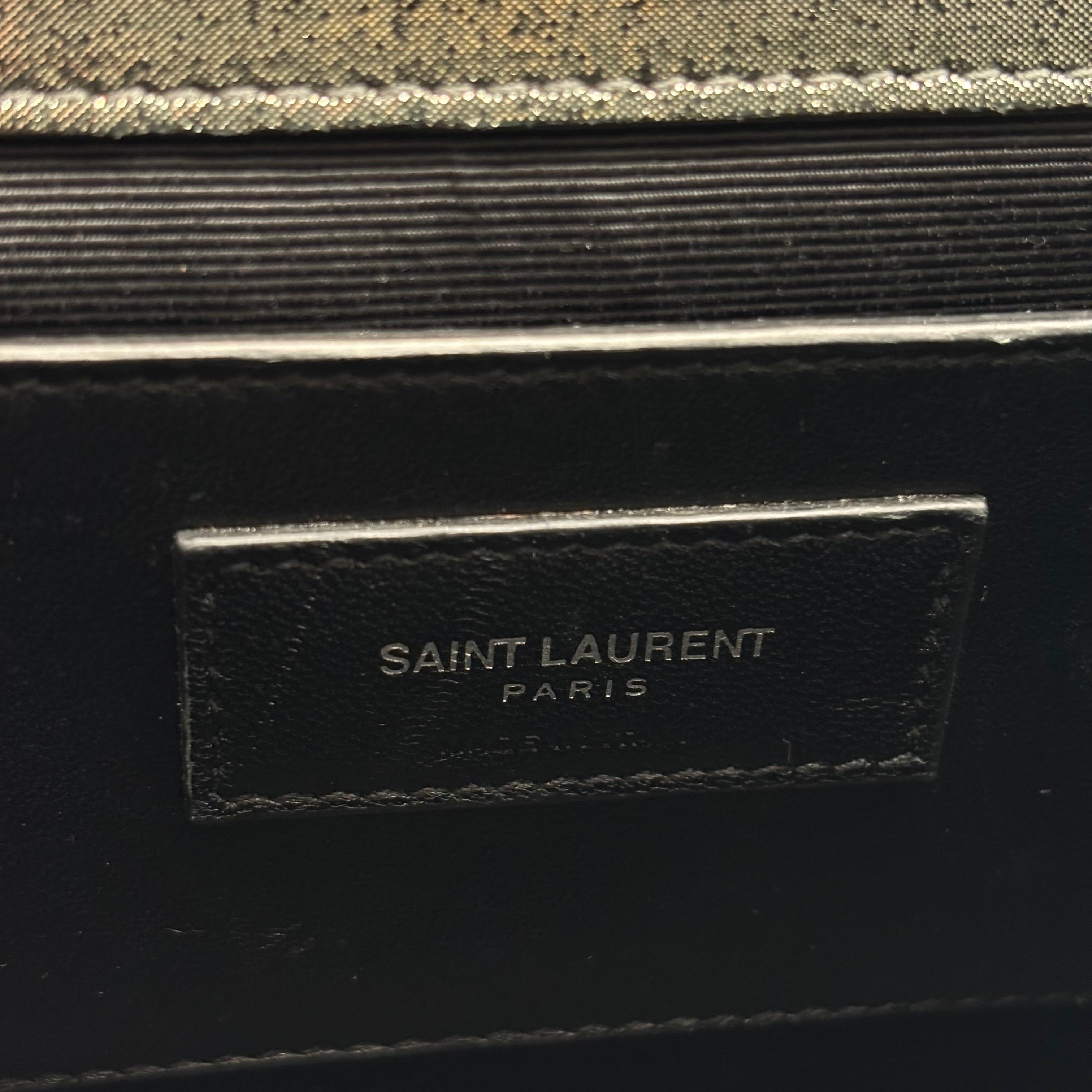 Saint Laurent YSL Kate Medium Metallic Leather Chain Shoulder Bag