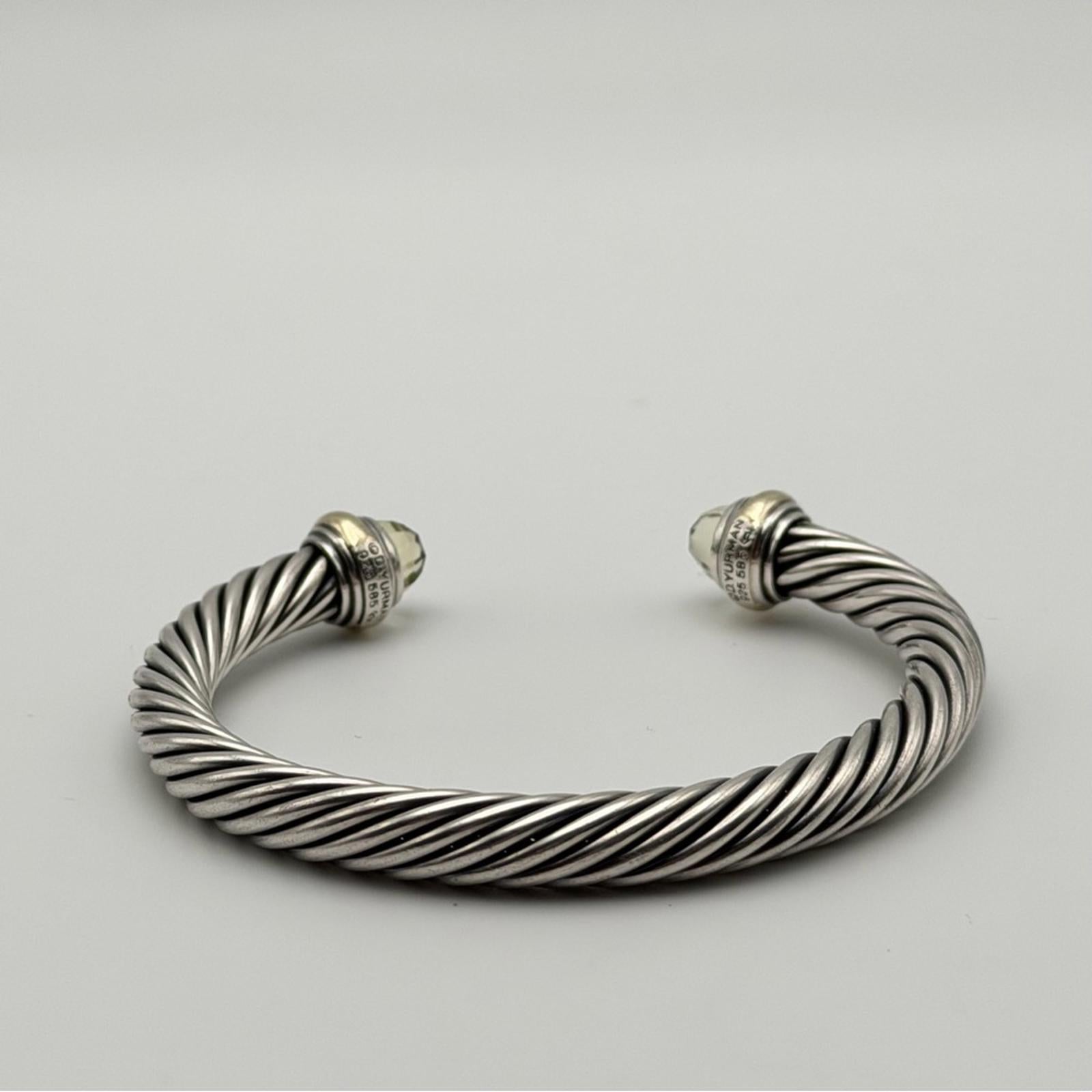 DAVID YURMAN CLASSIC CABLE BRACELET – PRASIOLITE