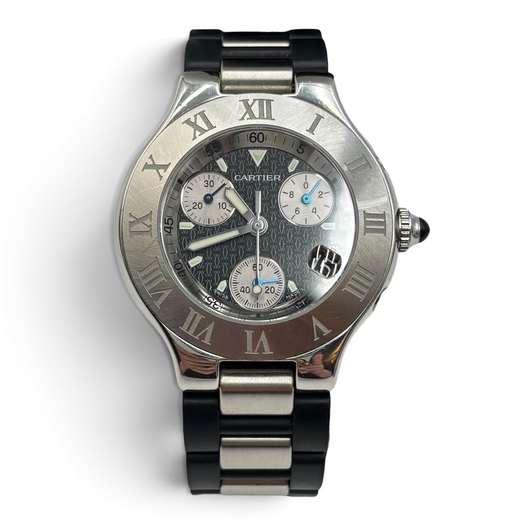 Cartier Must 21 Chronoscaph Stainless Steel Chronograph Watch