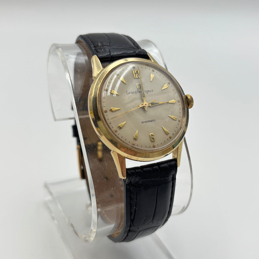 Girard-Perregaux Gyromatic 14K Gold Automatic Watch 1950s