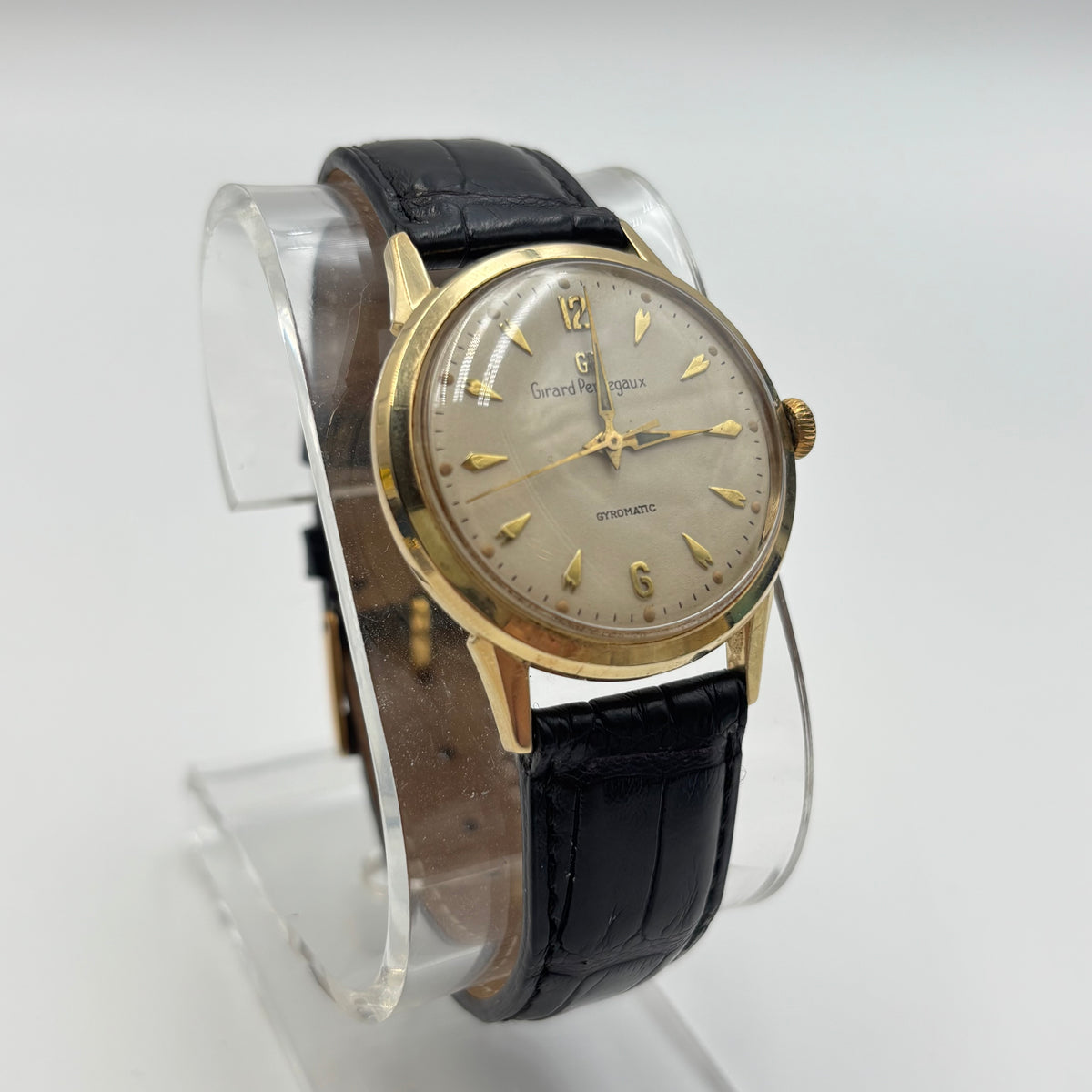 Girard-Perregaux Gyromatic 14K Gold Automatic Watch 1950s