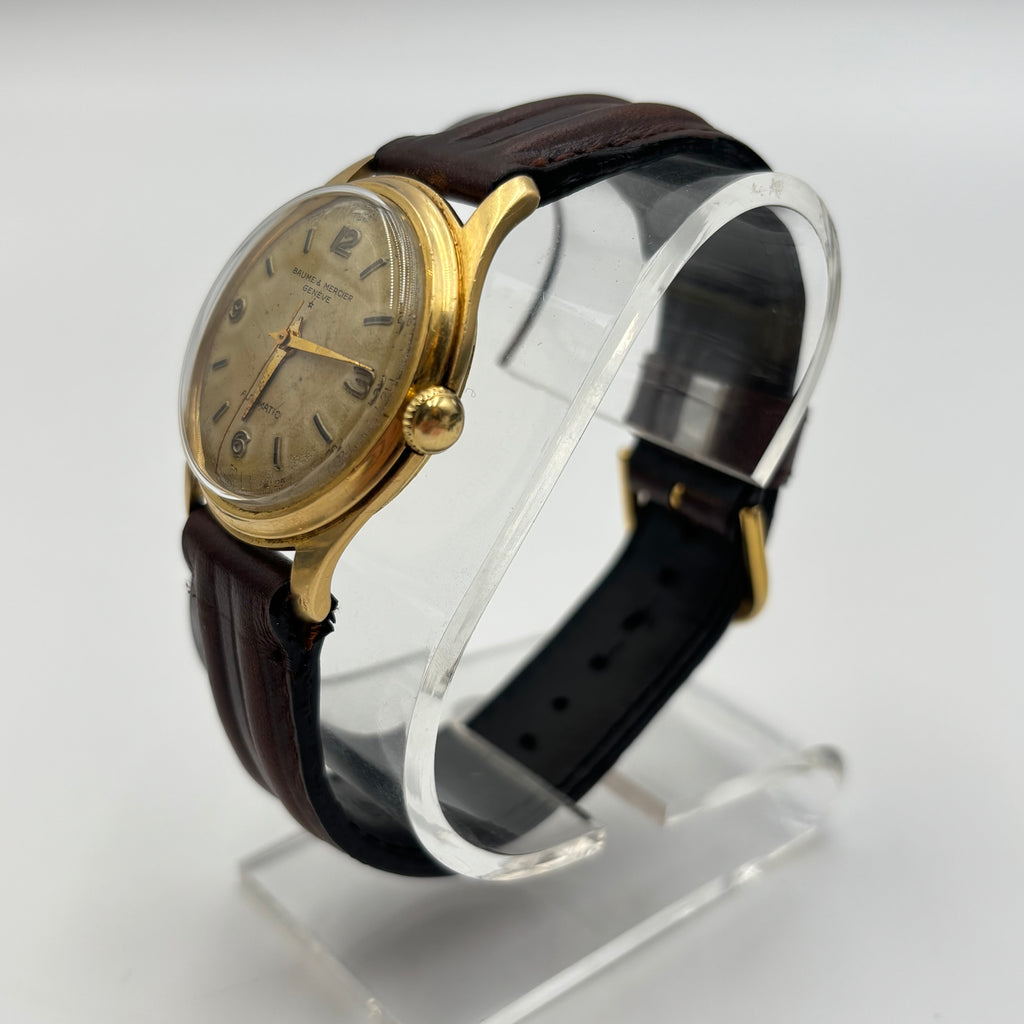 Baume & Mercier Genève 18K Gold Automatic Watch 1950s